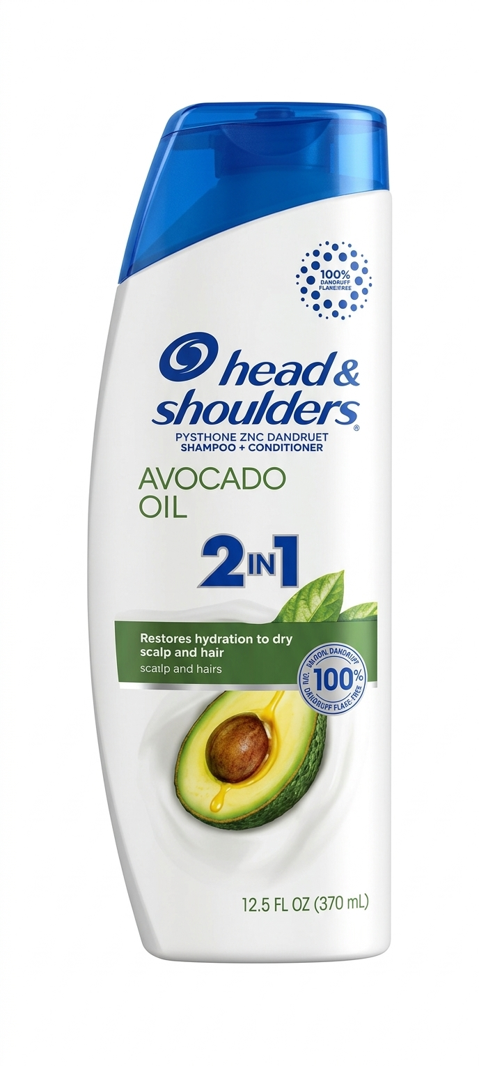 Head & Shoulders 2 en 1 Avocado Oil - Champú y Acondicionador Anticaspa con Aceite de Aguacate, 370