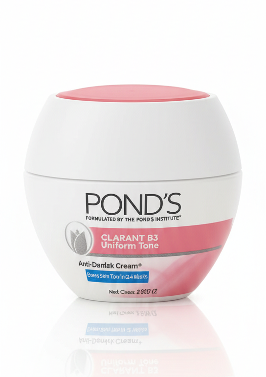 Crema Hidratante Aclaradora Pond's Clarant B3 (50 g) – Para un Tono Uniforme y Piel Radiante en solo