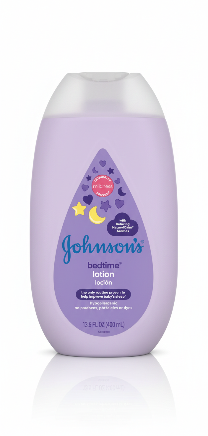 Johnson's Bedtime Lotion (400ml) – Suavidad y Calma para un Descanso Reparador