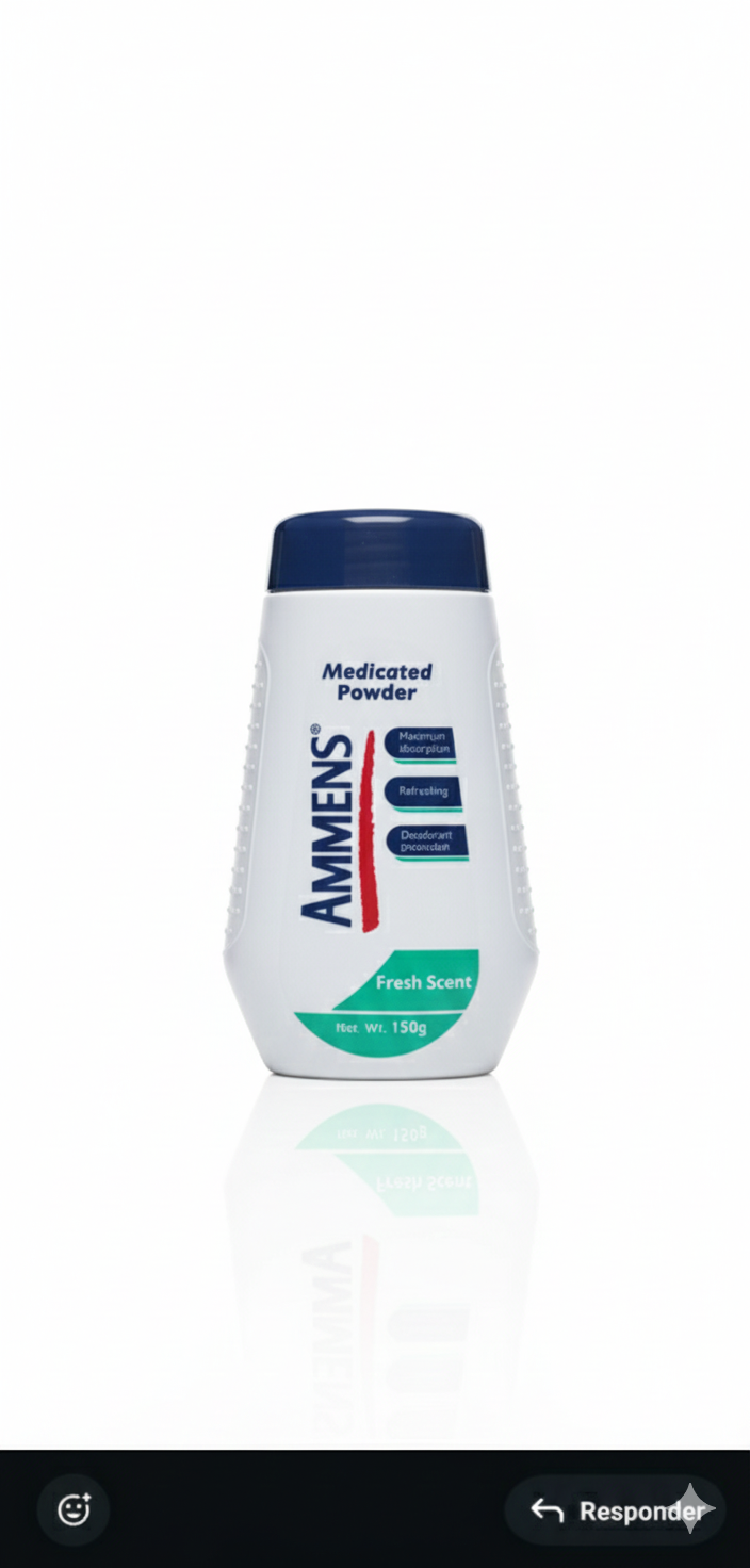 Talco Ammens Med (150g) – Alivio Medicado y Protección Total contra la Humedad