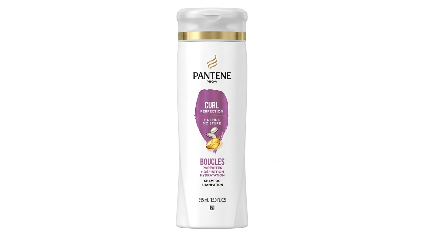Pantene Pro-V Curl Perfection Shampoo para Rizos Definidos 375ml - Limpieza Hidratante, Control de F