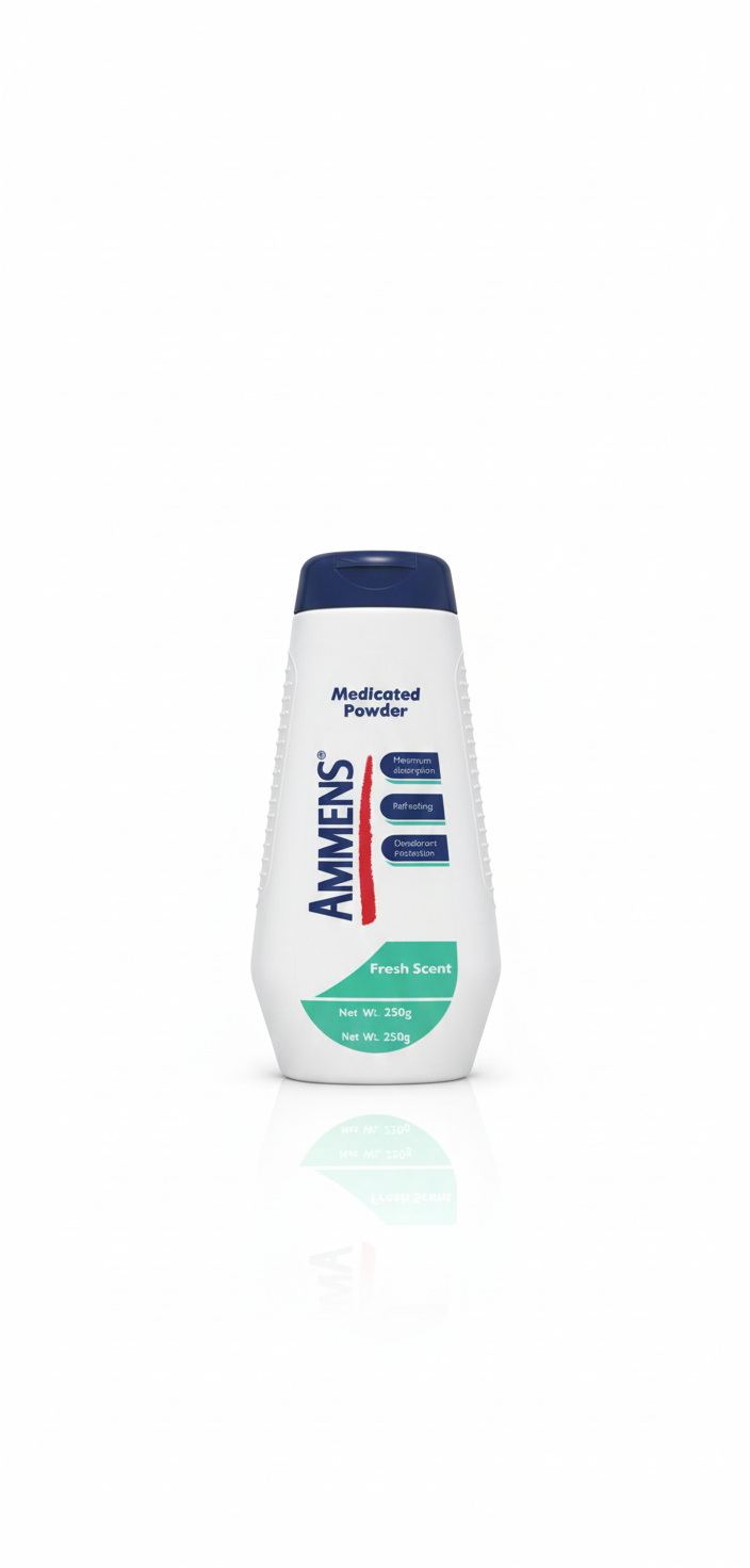 Talco Ammens Med (250g) – Protección Medicada y Frescura Superior para Toda la Familia