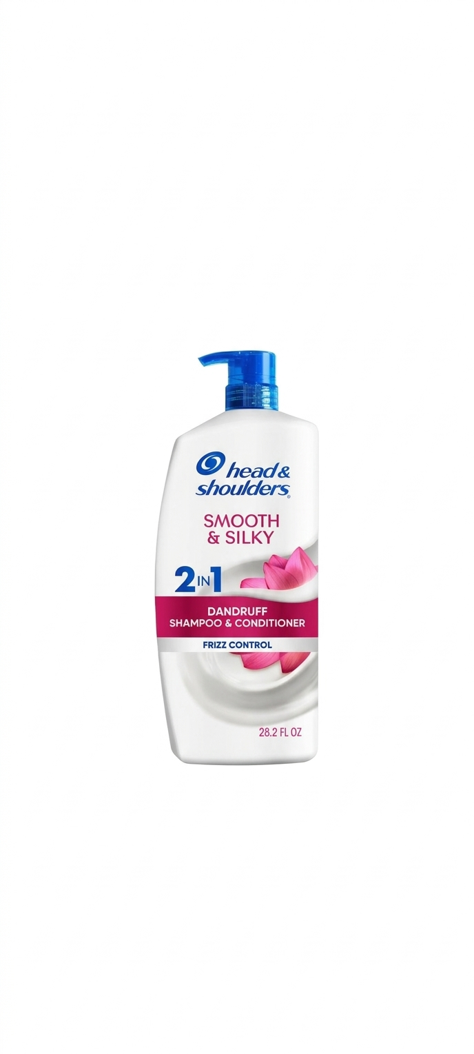 Head and Shoulders Smooth and Silky 2-en-1 Champú y Acondicionador Anticaspa, Tamaño Familiar, 28.2