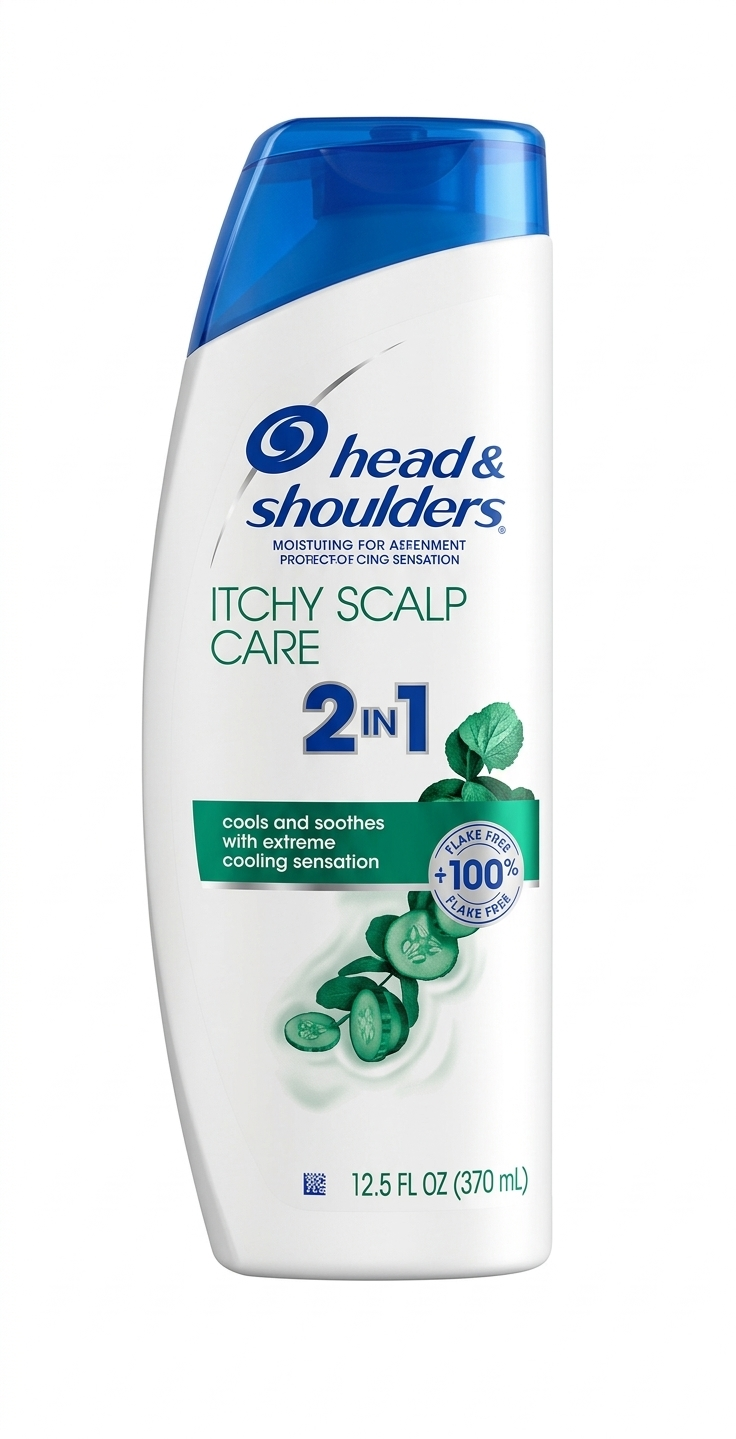 Head and Shoulders Itchy Scalp Care 2-en-1 Champú y Acondicionador Anticaspa con Eucalipto, 12.5 fl