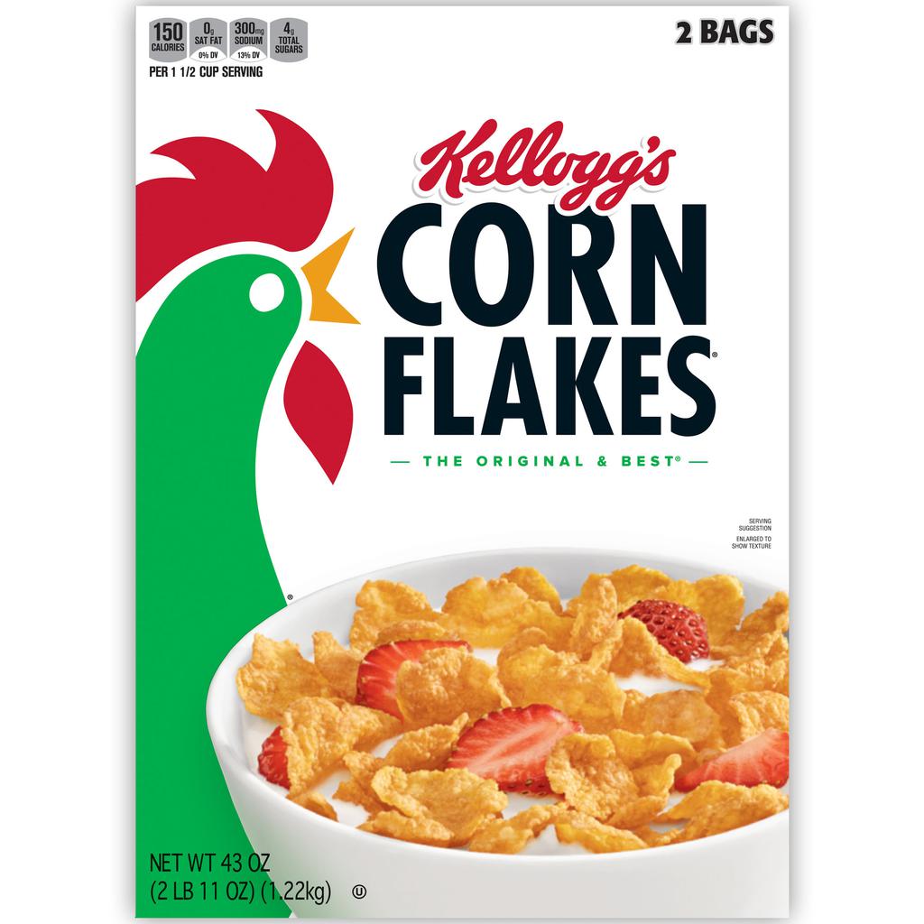 Kellogg's Corn Flakes Hojuelas de Maíz 1.21 kg / 43 oz