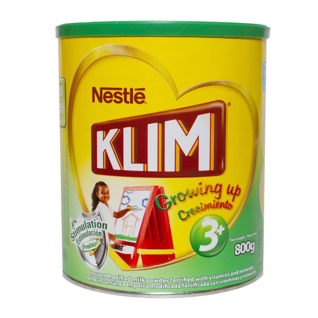 Klim 3+ Leche en Polvo Entera Instantánea para Niños Lata 800 g / 1.7 lb