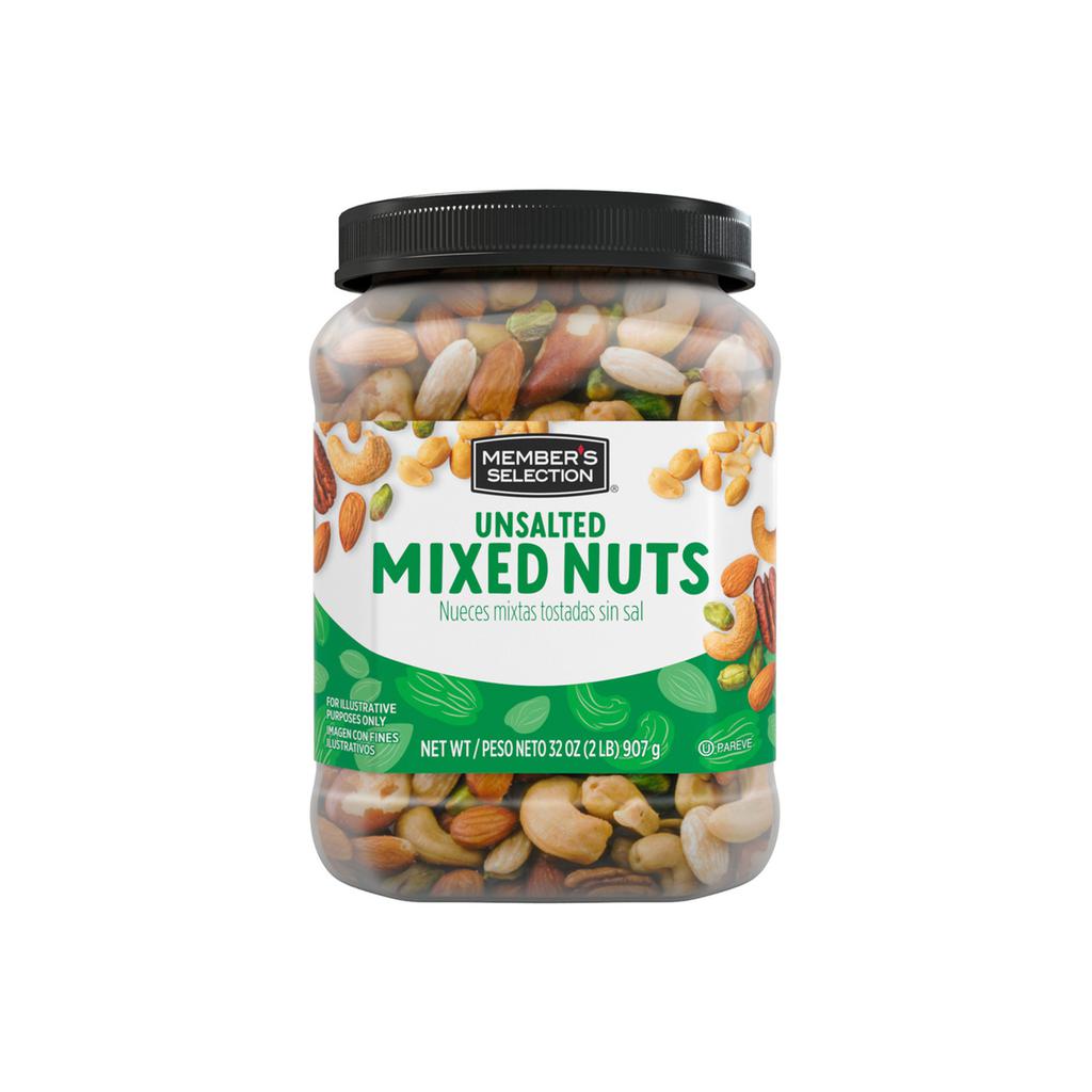 Member's Selection Mix de Nueces Tostadas Sin Sal 907 g / 2 lb